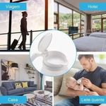 Chaleira Elétrica Dobrável Outras Marcas 600W 600ML Silicone Branco 110V