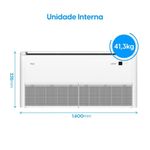 Ar Condicionado Split Teto Elgin Plus 48000 BTUs Frio Inverter 220V R32 (PDFE48C2CA)