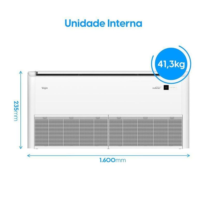 Ar Condicionado Split Teto Elgin Plus 48000 BTUs Frio Inverter 220V R32 (PDFE48C2CA)