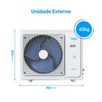 Ar Condicionado Split Teto Elgin Plus 48000 BTUs Frio Inverter 220V R32 (PDFE48C2CA)