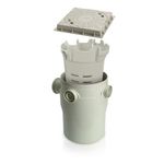 Caixa de Gordura Redonda com Cesto e Tampa para Sistemas de Esgoto Sanitário 216L PVC Amanco