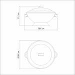 Sopeira Tramontina Service em Aço Inox com Tampa 24 cm 2,75 L
