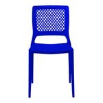 Cadeira Empilhável Vênus Azul Bic em Polipropileno Acrilys