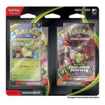 Pacote de Booster de Cartas Colecionaveis Pokemon Equilibrio Perfeito de Megaevolucao Arco-iris