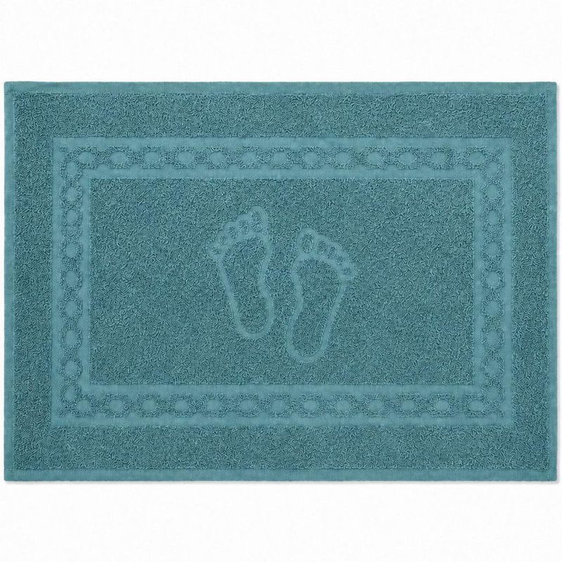 Toalha de Piso Luxo Algodão 45x68cm Verde Militar Bene Casa