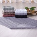 Toalha de Piso Premium Antiderrapante Algodão 600g-m2 50x70cm Concrete Tessi