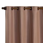 Cortina Daily Varão Blackout PVC Sala Quarto Avelã Amadeirado Casa Scarpa