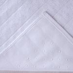 Toalha de Piso Premium Antiderrapante Algodão 50x70cm Branco Tessi 600g-m2