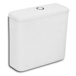Caixa Acoplada para Vaso Sanitario Eco Plus Dual Flush Branco Celite
