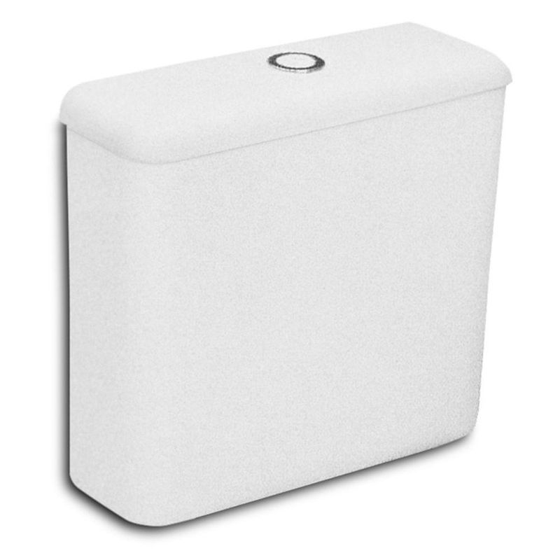Caixa Acoplada para Vaso Sanitario Eco Plus Dual Flush Branco Celite