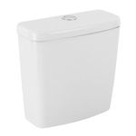 Caixa Acoplada para Vaso Sanitario Eco Plus Dual Flush Branco Celite