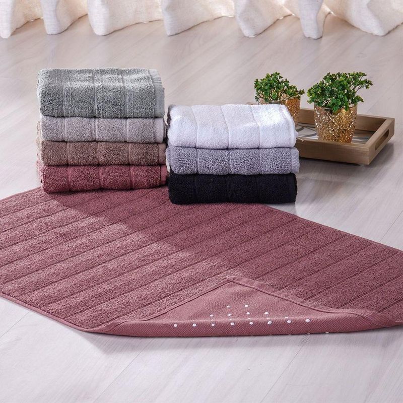 Toalha de Piso Premium Antiderrapante Algodão 50x70CM Magnólia Tessi