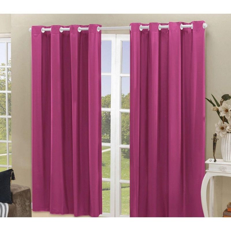 Cortina Daily Blackout Varão 2,80MX2,30M PVC Rosa Casa Scarpa