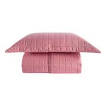 Kit Cobre Leito Milano Solteiro Micropercal 300 Fios Rosê Casa Scarpa