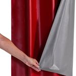 Cortina Daily Blackout Varão 2,20mx1,30m PVC Sala Quarto Vermelho Casa Scarpa