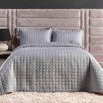 Kit Cobre Leito Milano Queen Micropercal 300 Fios Matelado Cinza Casa Scarpa