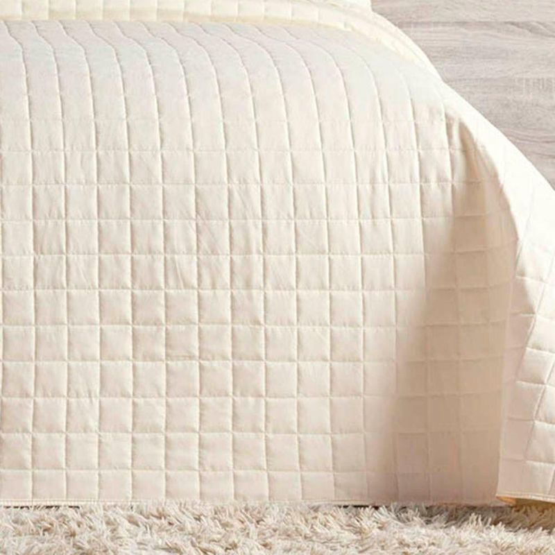 Kit Cobre Leito Milano Queen Micropercal 300 Fios Matelado Marfim Casa Scarpa