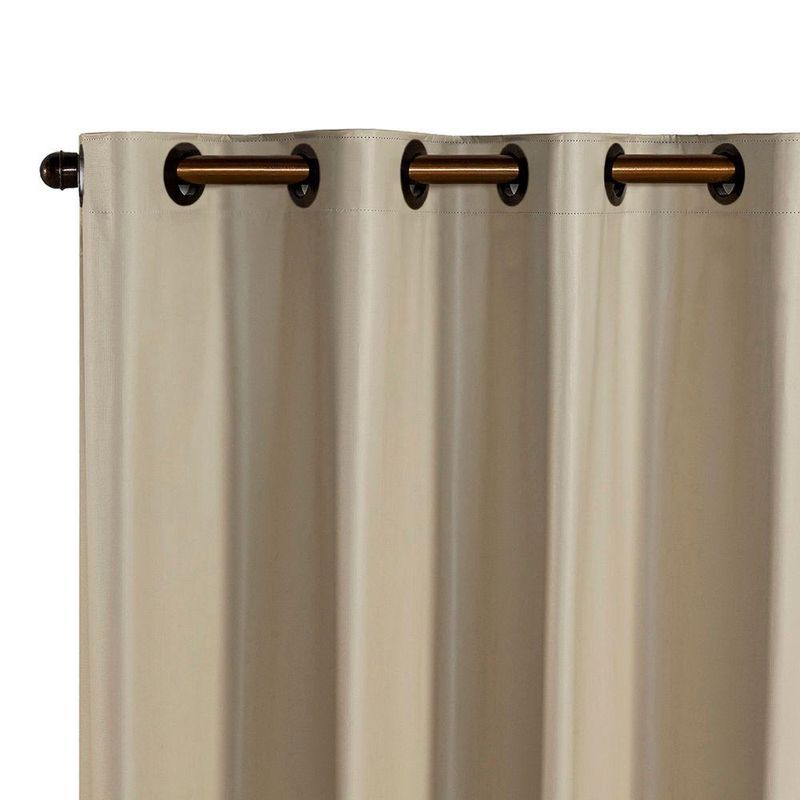 Cortina Daily Blackout Varão 2,20mx1,30m PVC Bege Casa Scarpa