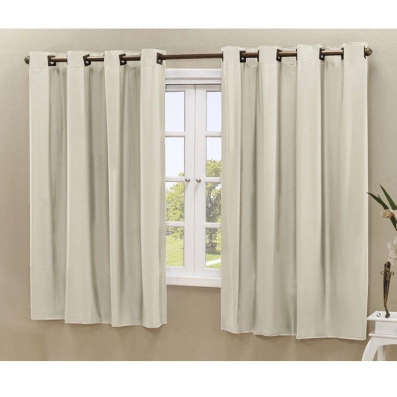 Cortina Daily Blackout Varão 2,20mx1,30m PVC Bege Casa Scarpa