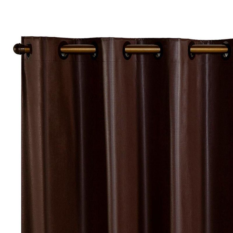 Cortina Blackout para Varão Daily 2,80MX1,80M PVC Sala Quarto Marrom Casa Scarpa