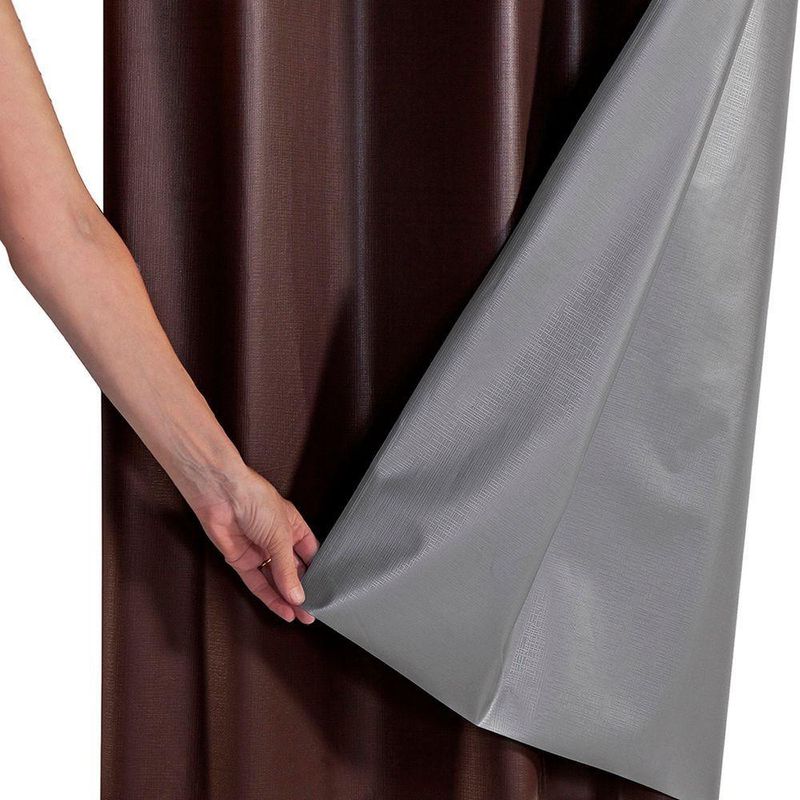 Cortina Blackout para Varão Daily 2,80MX1,80M PVC Sala Quarto Marrom Casa Scarpa