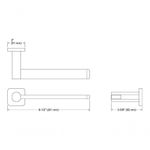 Kit de Acessorios para Banheiro Parallel Completo Design Elegante Preto Kohler Brasil 4 Pecas