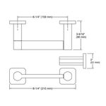 Kit de Acessorios para Banheiro Parallel Completo Design Elegante Preto Kohler Brasil 4 Pecas