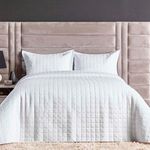 Kit Cobre Leito Milano Casal Micropercal 300 Fios Matelado 3 Peças Branco Casa Scarpa
