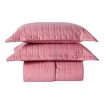 Kit Cobre Leito Milano Queen Micropercal 300 Fios Matelado Rosê Casa Scarpa