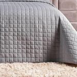 Kit Cobre Leito Milano King Micropercal 300 Fios Matelado Cinza Casa Scarpa