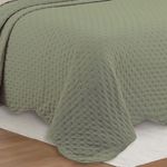Kit Cobre Leito Bold Bicolour King Micropercal 300 Fios Verde Casa Scarpa