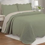 Kit Cobre Leito Bold Bicolour King Micropercal 300 Fios Verde Casa Scarpa