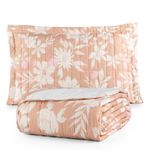Kit Cobre Leito Karina Solteiro Micropercal 300 Fios 100% Poliéster Estampado Floral Casa Scarpa