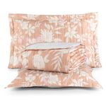 Kit Cobre Leito Karina King Micropercal 300 Fios 3 Peças Floral Estampado 100% Poliéster Casa Scarpa