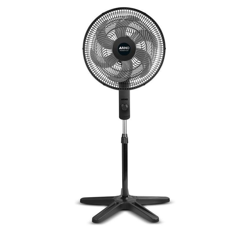 Ventilador de Coluna Arno 140W 6 Pás 3 Velocidades Preto com Cinza VD2C 220V