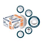 Cuba de Apoio com Torneira para Lavatório RA-01 Redonda Sobrepor Porcelana Branco Lorenzetti