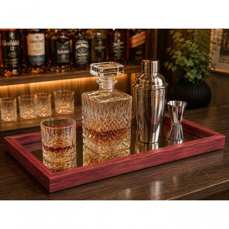 Bandeja Decorativa Espelhada Multiuso Organizador Mesa Bar Aparador Lavabo Yeet