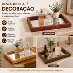Bandeja Decorativa Espelhada Multiuso Organizador Mesa Bar Aparador Lavabo Yeet