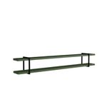 Prateleira Suspensa Multiuso Smart Retangular MDF Suporte Metal Musgo com Preto Casa Lar Shop