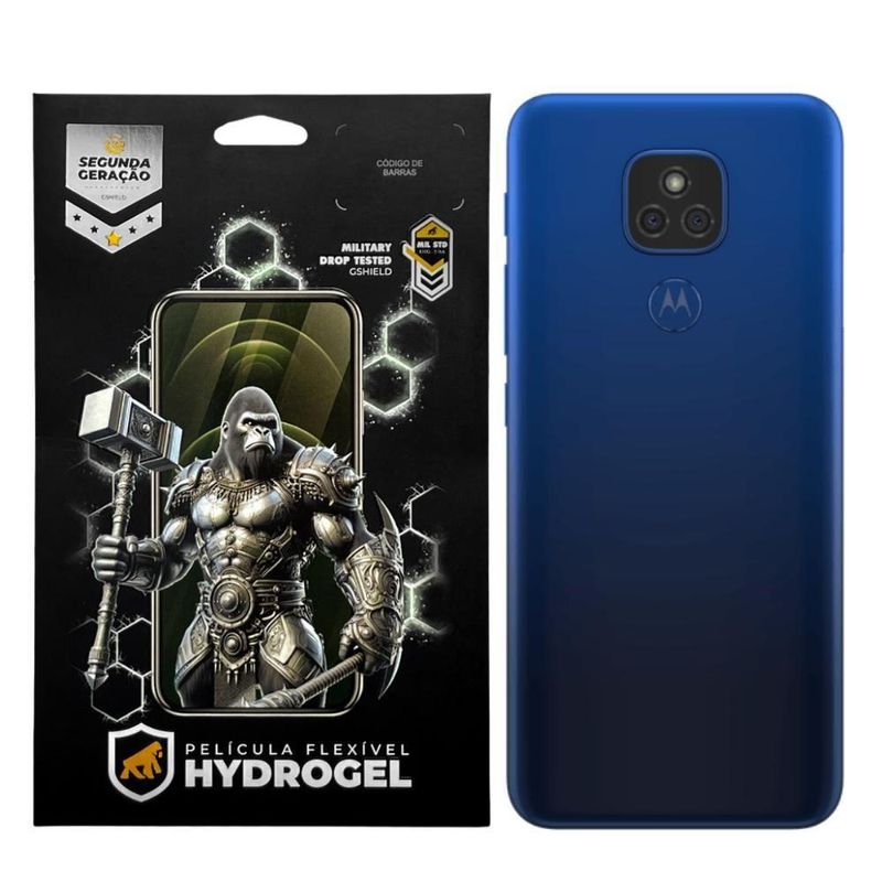 Película Protetora Traseira para Smartphone Gshield Motorola Moto E7 Plus Hydrogel HD Hidro Nano Pet