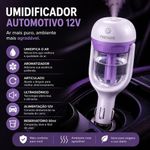 Umidificador de Ar Automotivo Articulado 12V 50ML Ghittoni Portatil Aromatizador Veicular 12V