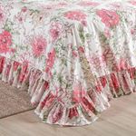 Kit Cobre Leito Laila Solteiro Micropercal 400 Fios 100% Poliéster Floral 2 Casa Scarpa