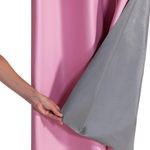 Cortina Daily Blackout 2,20MX1,30M PVC Sala Quarto Rosa Casa Scarpa