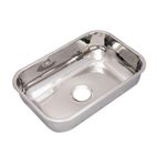 Cuba de Embutir N1 430 3 1-2 46x30x11cm Retangular Aço Inox Acetinado Açocubas