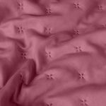 Kit Cobre Leito Elegance Queen Microfibra 3 Peças Babado Rosa Casa Scarpa