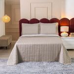 Kit Cobre Leito Rubine King 3 Peças Micropercal 400 Fios 100% Poliéster Bege Casa Scarpa