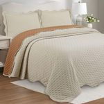 Kit Cobre Leito Bold Bicolour Casal Micropercal 300 Fios 3 Peças Damasco Casa Scarpa
