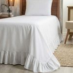 Kit Cobre Leito Turin Solteiro Micropercal 400 Fios Liso Branco Casa Scarpa