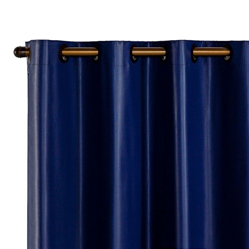 Cortina Blackout para Varão 2M Daily PVC Sala Quarto Azul Marinho Casa Scarpa