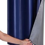 Cortina Blackout para Varão 2M Daily PVC Sala Quarto Azul Marinho Casa Scarpa